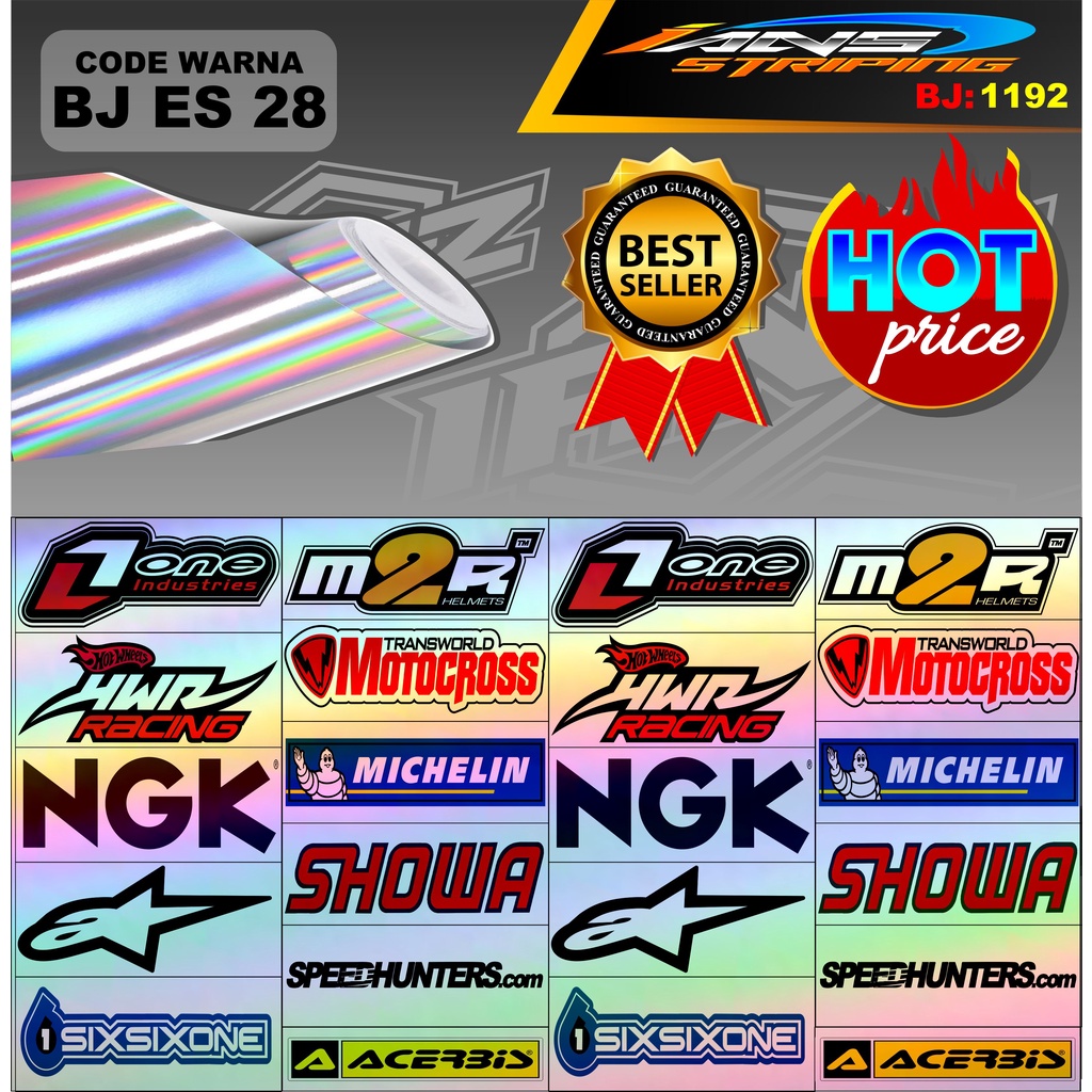 STIKER SPONSOR HOLOGRAM / STIKER MOTOR / STIKER MOTOCROSS / STIKER ESTETIK