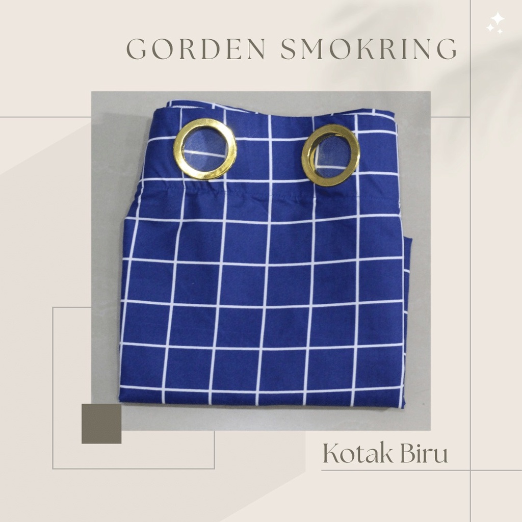 Cuci Gudang/Gorden smokring Pintu/Gorden jendela/Hordeng pintu dan jendela motif minimalis aestetich bahan katun halus