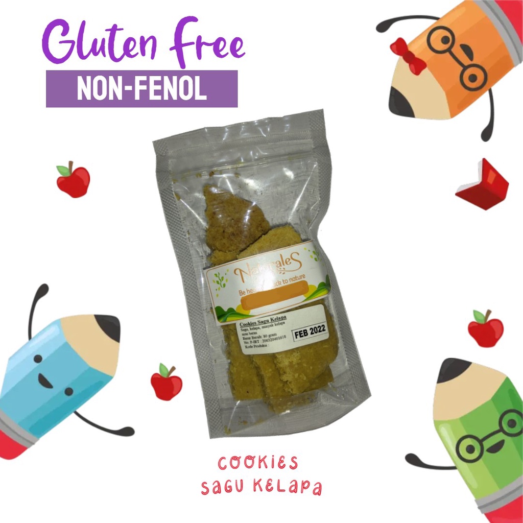 

Cookies NF Sagu Kelapa | Gluten Free | Non Fenol | Aman bagi Autism, ADHD, Hiperaktif | Naturales | 80 gr