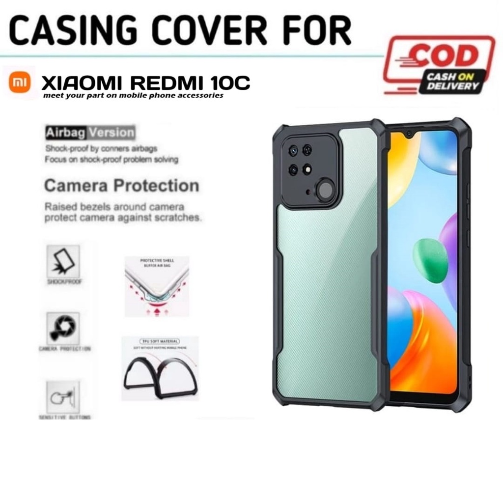 Case Xiaomi Redmi 10c Shockproof Transparent Hard Back Corners Soft Slim Cover Redmi 10 c