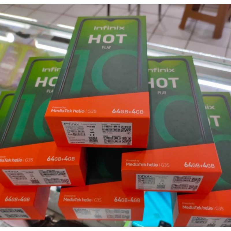 INFINIX HOT 10 PLAY 2/32GB 3/32GB 4/64GB GARANSI RESMI TERMURAH