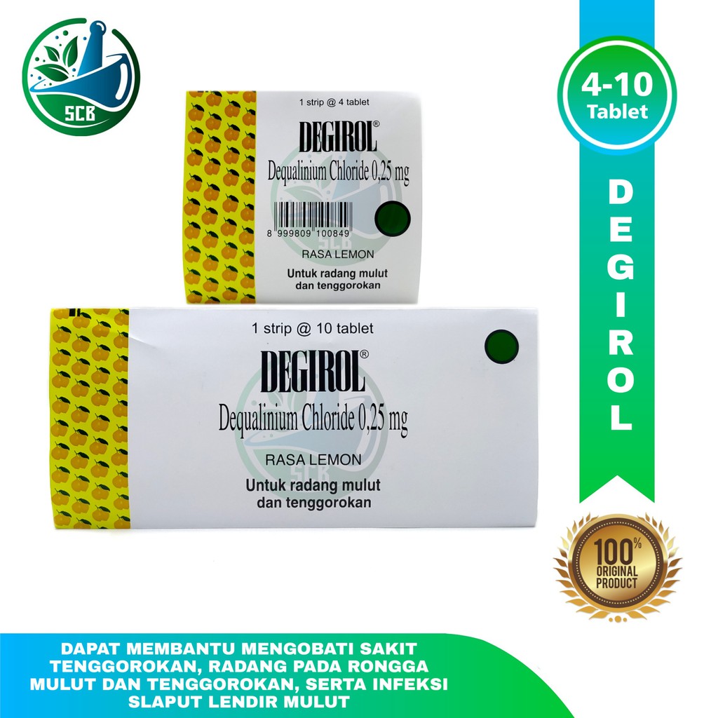 Degirol Strip - Obat Radang Mulut Dan Tenggorokan All Varian