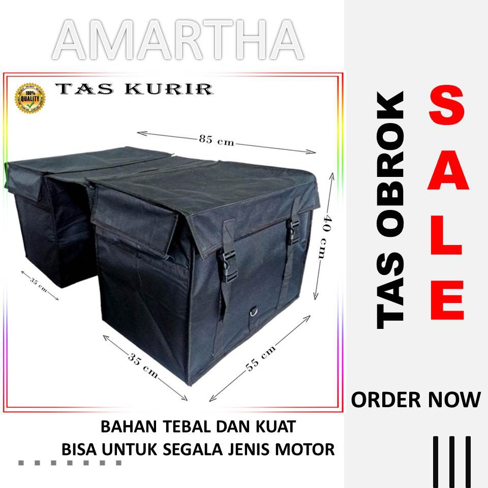 TAS KURIR MOTOR TAS OBROK TEBAL BAHAN KUAT TAHAN AIR