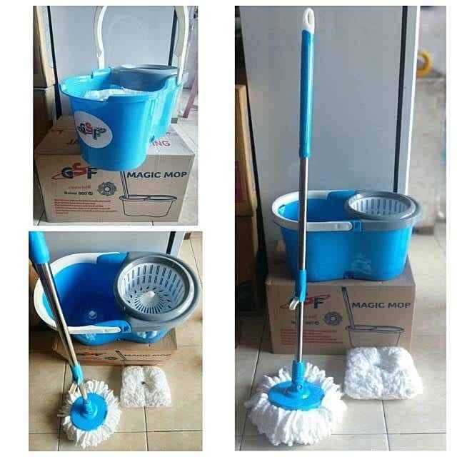 MAGIC MOP GSF MURAH / ALAT PEL PEMBERSIH LANTAI / MAGIC MOP GSF STAINLESS STEEL / ALAT PEL PUTAR / SPIN MOP