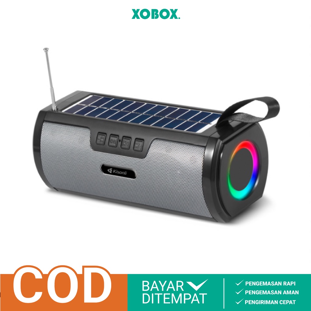 Salon Bluetooth Bt Speaker dengan Sinar Lampu RGB LED Light SC16 -XOBOX