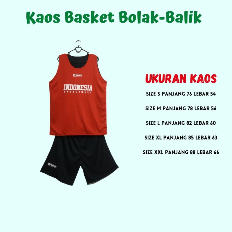 JERSEY BASKETBALL 2 LAPIS BAJU 2WARNA KAOS BASKET SETELAN BASKET (reversible/bolak-balik)