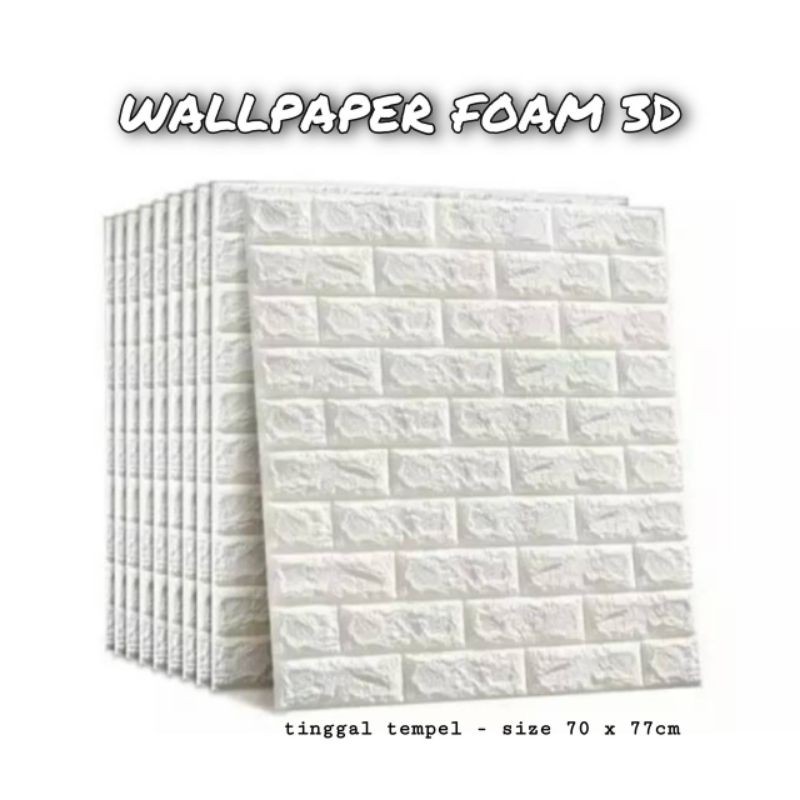 wallpaper 3D bata / wallpaper 3d foam