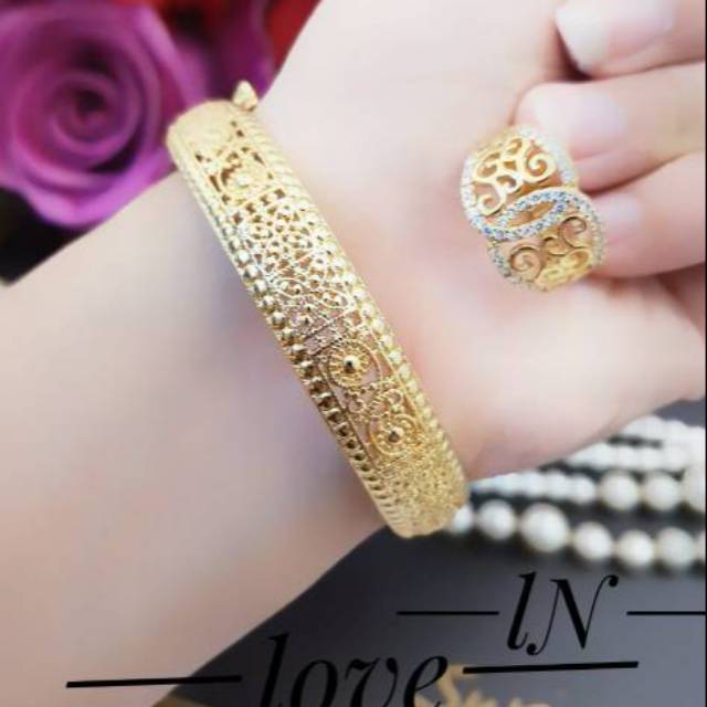 Xuping set perhiasan lapis emas 24k 0101