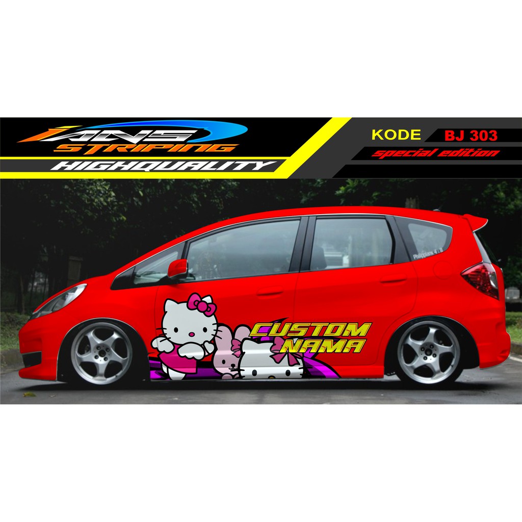 STIKER MOBIL JAZZ / DECAL STICKER MOBIL / STIKER MOBIL BRIO, JAZZ, YARIS, AGYA