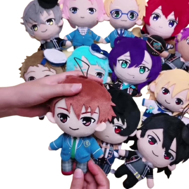 15cm Mainan Boneka Anime Ensemble Stars Doll Toys For Children Sakuma Rei And Sakuma Ritsu Idol Plush Bag Pendents  Untuk Hadiah Ulang Tahun