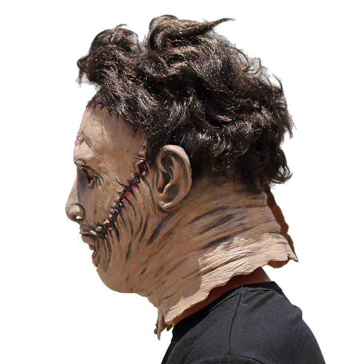 TOL-40 topeng latex karet full head muka terjahit scary face mask halloween pesta kostum