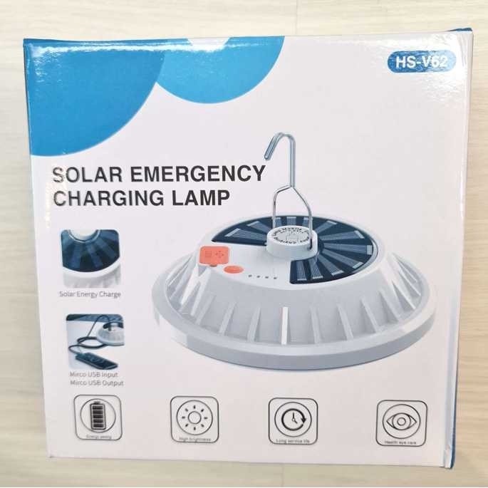 Lampu LED Gantung Camping Lentera Solar Panel 120 LED USB Rechargeable