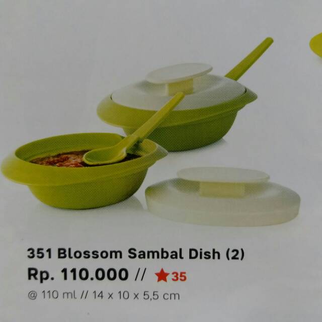 PROMO TUPPERWARE Blossom Sambal Dish satuan