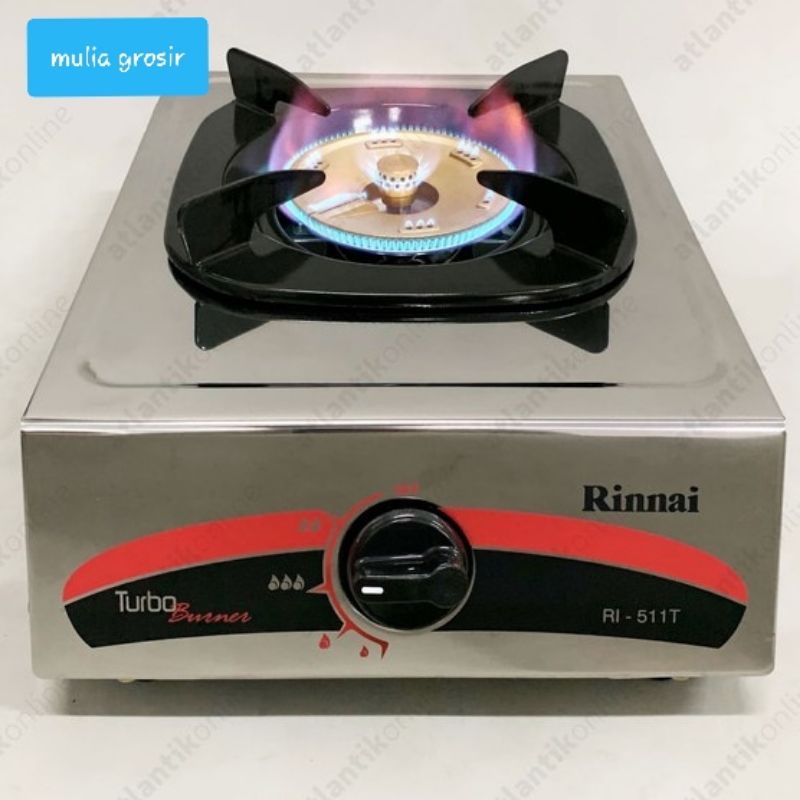 Kompor Rinnai Turbo dan Api Lilin RI 511T / Kompor Gas Rinnai Turbo dan Api Lilin RI 511T