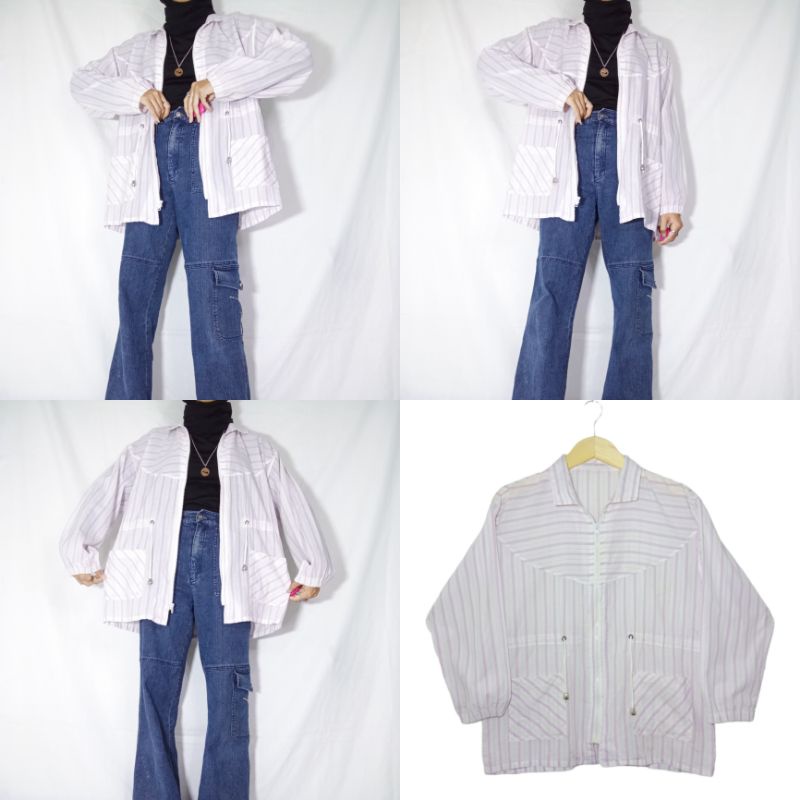 (TERBARU 8/6/22 slide 27-38) THRIFT VINTAGE JAKET OVERSIZE MURAH-38. M fit L (68×116)