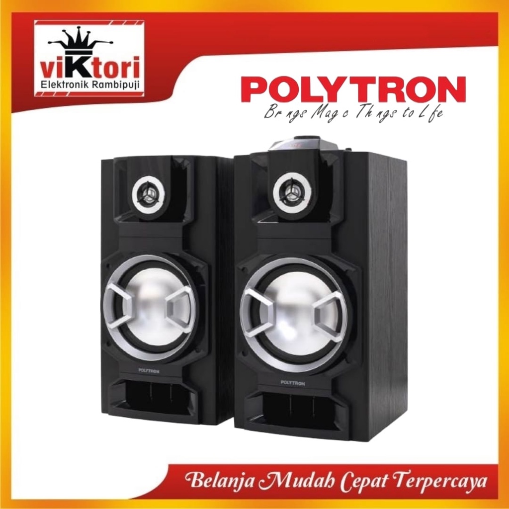 POLYTRON ACTIVE SPEAKER PAS 8E12 / SPEAKER POLYTRON / POLYTRON BLUETOOTH SPEAKER AKTIF KARAOKE 8INCH PAS8E12