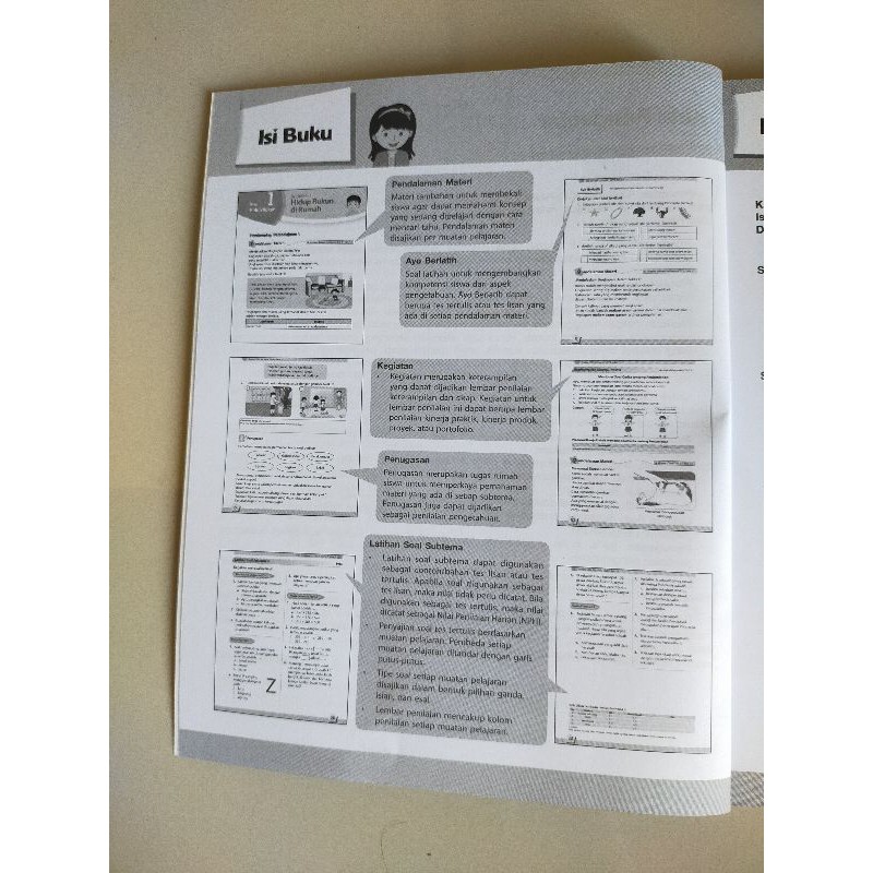 ORI buku teks BUPENA buku penilaian k13 penerbit Erlangga untuk SD kelas 2A semester 1
