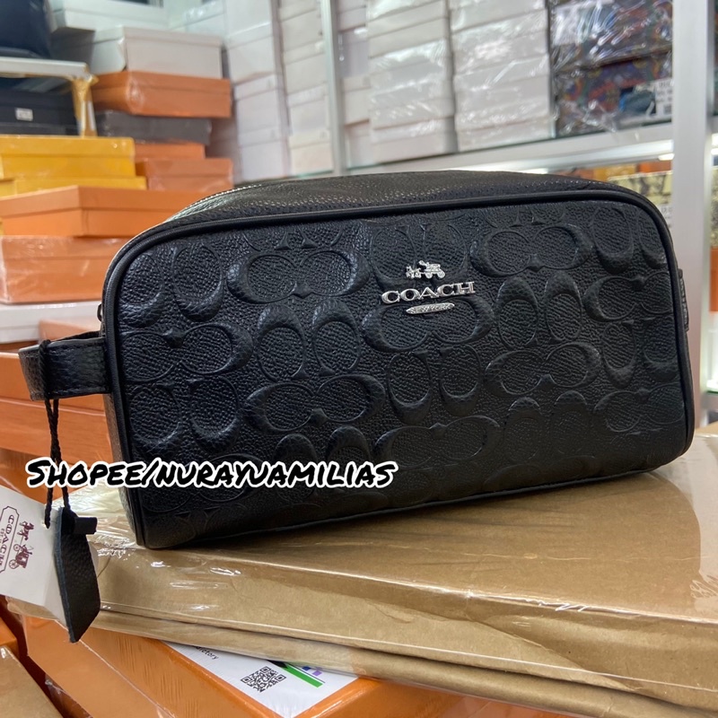 Pouch Handbag coach  ori leather import premium handbag pria dan wanita import