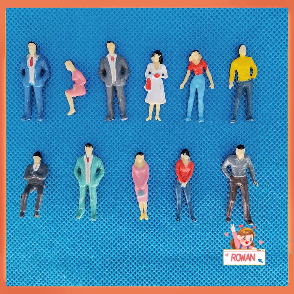 50 / 100pcs Action Figure Karakter Pose Bahan ABS Warna Campur