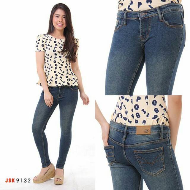 Skinny Jeans wanita JSK Jeans Original Import denim panjang pencil