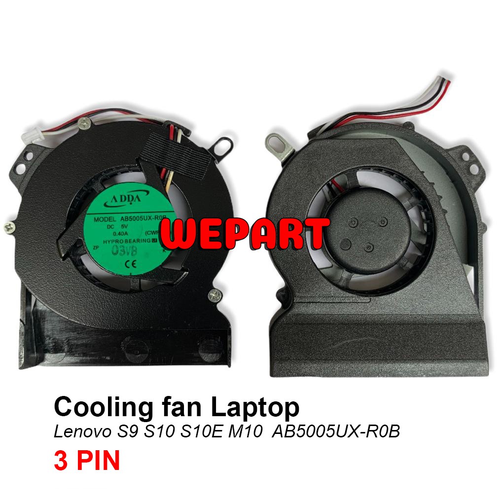 Cooling Fan Kipas Laptop ENOVO S9 S10 S10E M10 AB5005UX-R0B 3 PIN