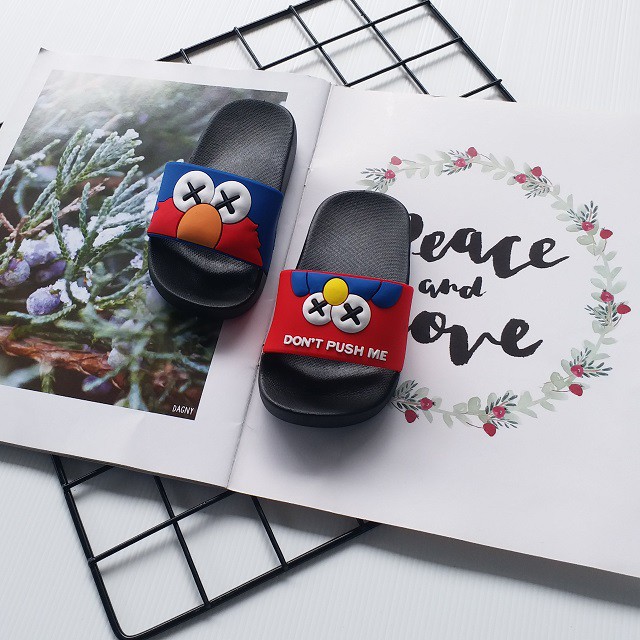 HappyOliver SANDAL ELMO IMPORT Sandal Anak selop karet lucu Sendal anak motif untuk anak perempuan laki