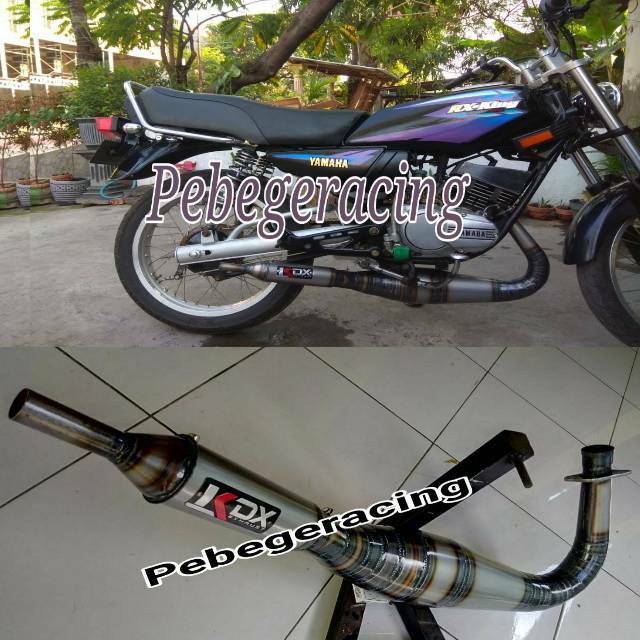 Knalpot RX king telo  / 3v3 kdx plat karat