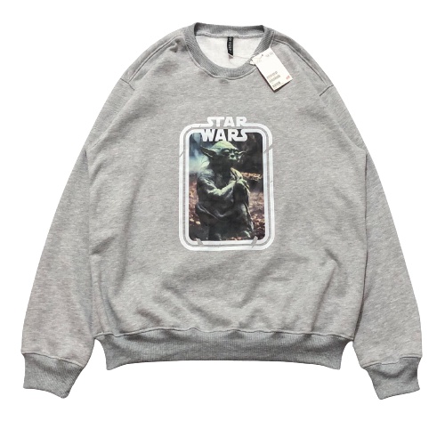 Jaket Sweater Crewneck STARWARS ALIEN – Misty Grey Edition Fashion Trendy Casual Pria Good Brand Qua