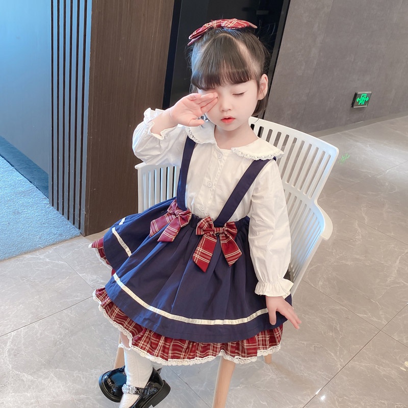 D- 834 DRess VINTAGE PITA2  / Dress katun anak cewek import / Dress baby import / Dress anak bayi lucu / Pakaina anak cewek import / Dress pita anak cewek / Dress anak 2 tahun-1