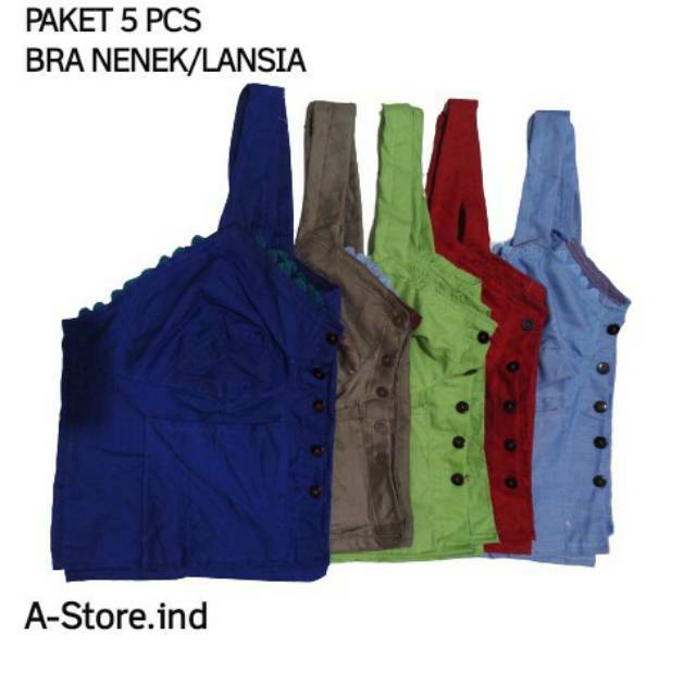 PAKET ISI 5pcs BRA LANSIA / BH NENEK IBU / EMAK