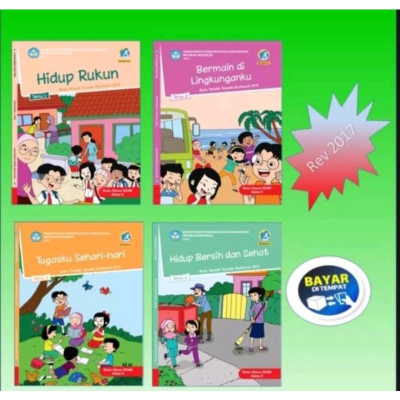 paket khusus paket satu tahun buku siswa tematik terpadu k13 dikbud kelas 2 edisi terbaru