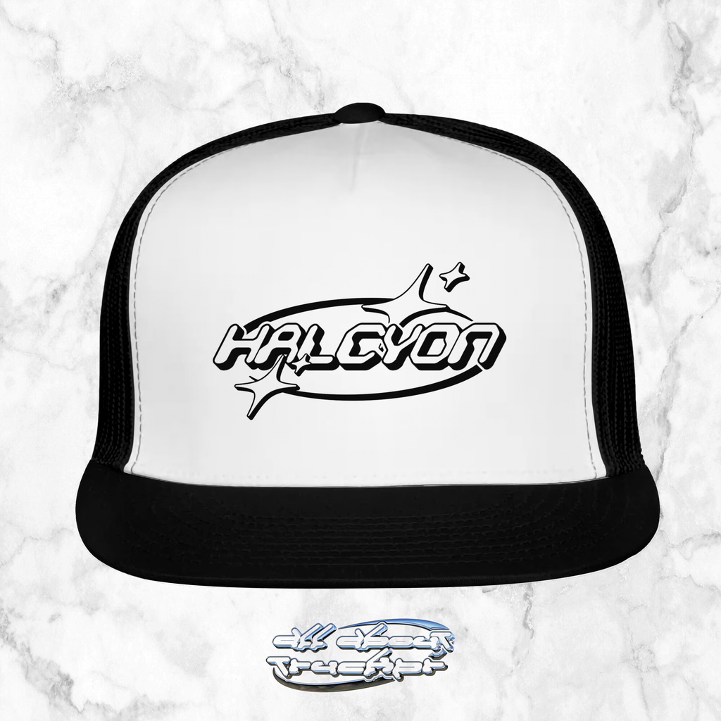 Halcyon | Flat Trucker Hat | All About Trucker