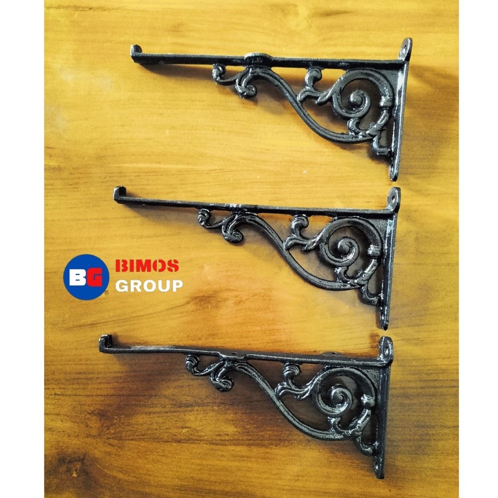 Rak Siku Dinding Gantung Ambalan Penyangga Rak Siku Ambalan 21 cm Siku Dinding Penyangga Rak Ambalan