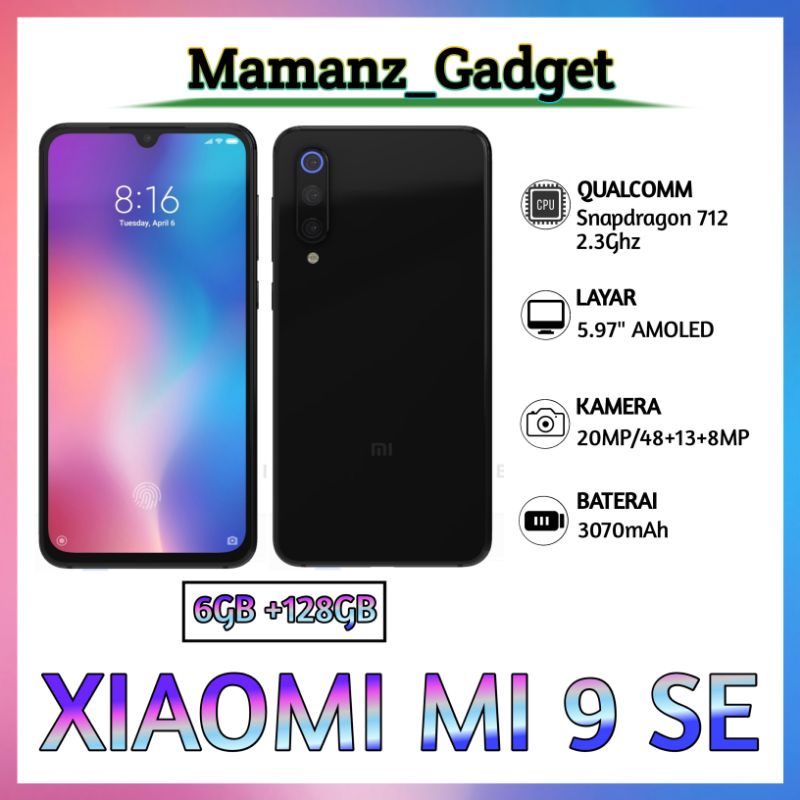 Xioami Mi 9 SE Ram 6/128Gb ex Resmi murah