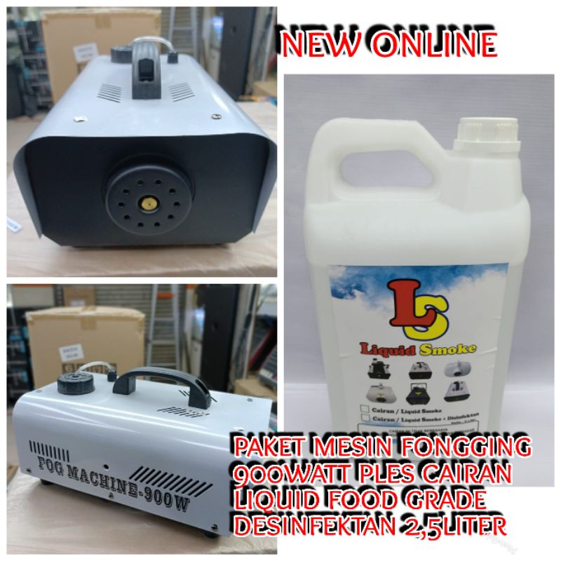 PAKET MESIN FONGGING 900WATT PLES CAIRAN LIQUID FOOD GRADE DESINFAKTAN 2,5LITER