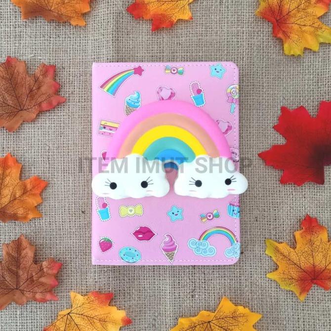 

Office & Stationery | Buku Tulis | Buku Diary Agenda Note Book Squishy Karakter Unicorn Rainbow Pelangi | Best Seller