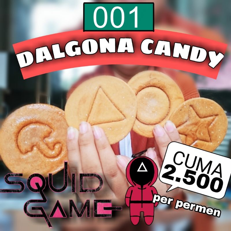 

PERMEN SQUIDGAME CANDY DALGONA VIRAL KOREA GULALI