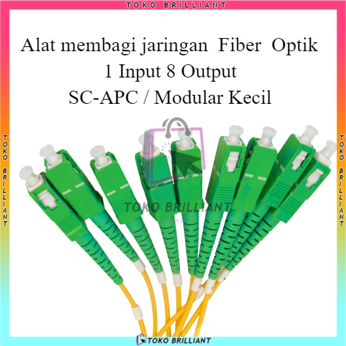 [Bisa COD] Passive Splitter 1:8 Mini Modular SC APC No Brand Fiber Optik