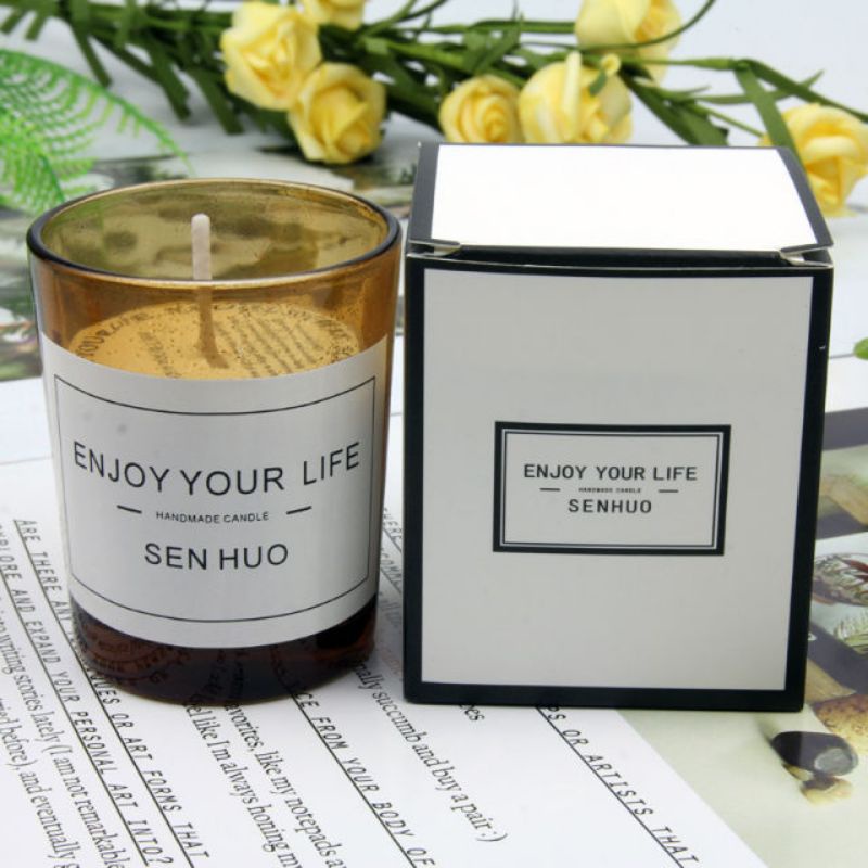 [MURAH] lilin aromaterapi Scented Candle Tanpa Asap Nuansa Romantis 160g ORIGINAL