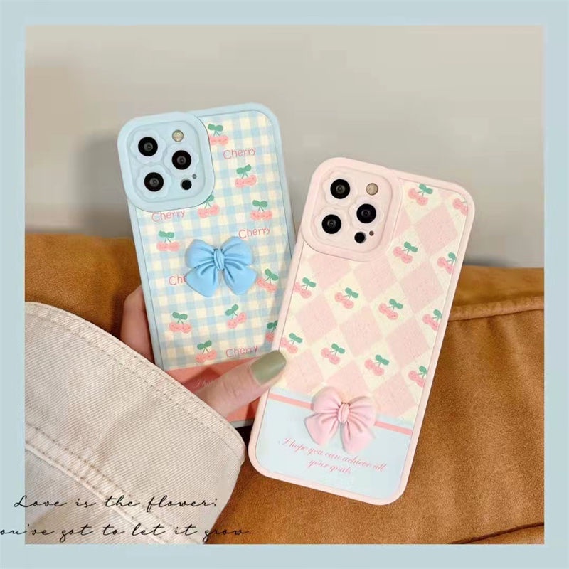 Case Motif Pita Cherry 3d Untuk IPhone 12 13 11 Pro Max X Xs Max Xr Asw1