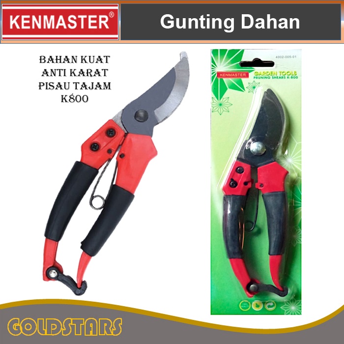 Gunting Dahan Ranting Kenmaster Pruning Shears - Alat Potong Dahan K800