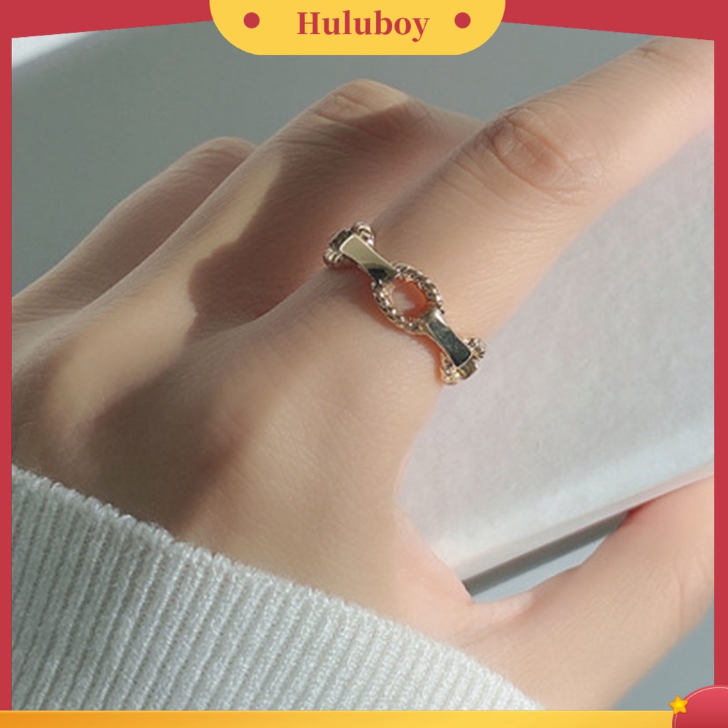 Hu Hu Hu Hu Hu Alat Bantu Pasang Kacamata♡ Cincin Adjustable Desain Hollow Bahan Alloy Untuk Wanita