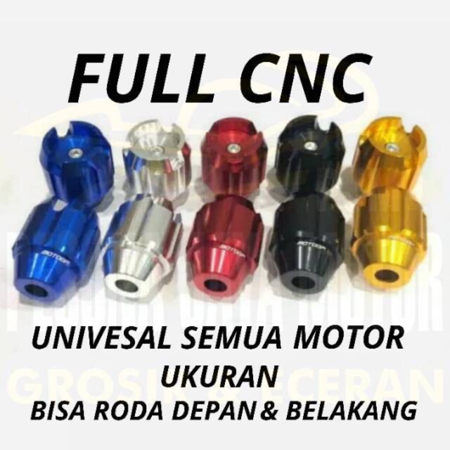 Jalu As Motor Jalu As Roda CNC Full Warna Universal Buat Semua Motor Bisa