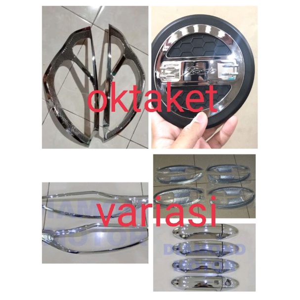 paket lengkap ford fiesta chrome  outer handle tank cover garnish