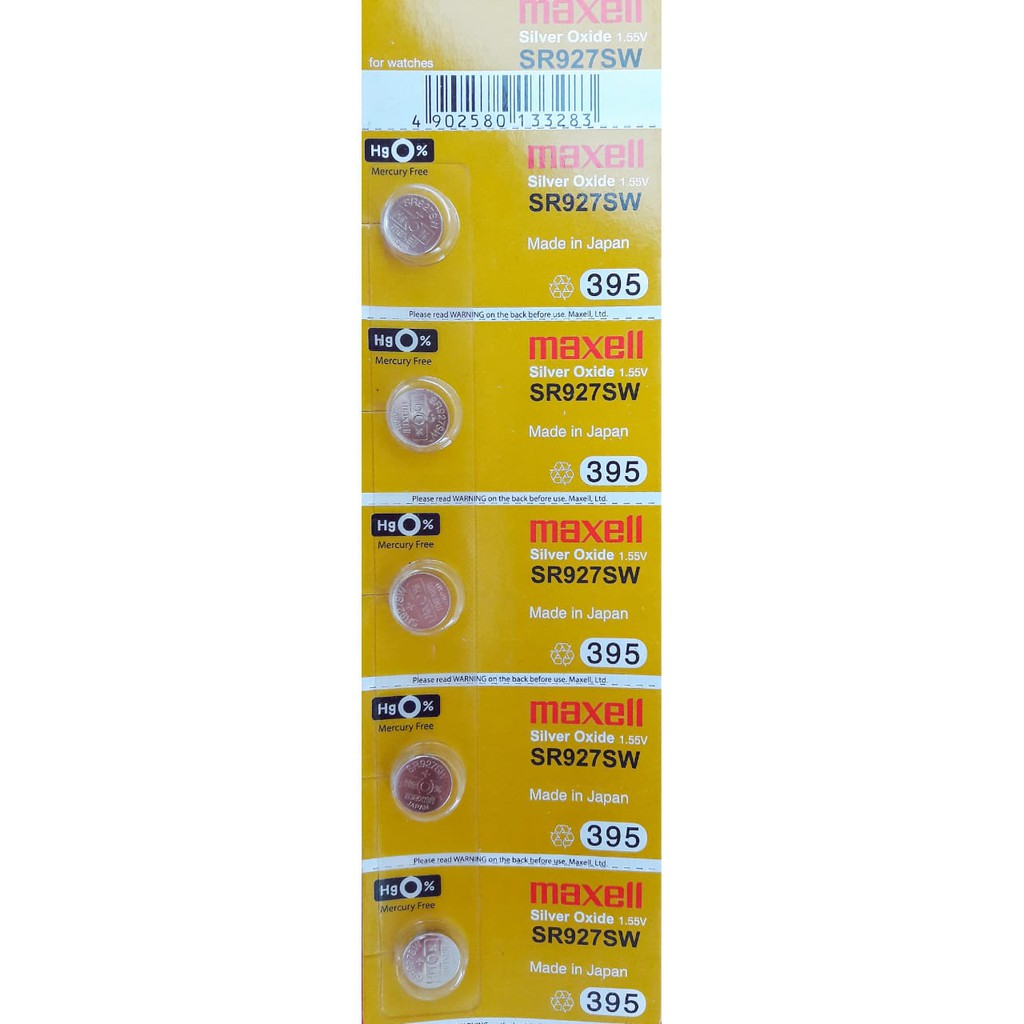 KARUNIA JAM - BATERAI MAXELL SR927 395 ORIGINAL - BATERAI KANCING BATTERY BATERE JAM