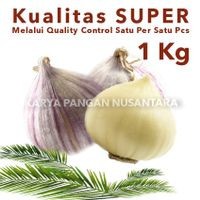 

Bawang Putih Tunggal 1 Kg / Bawang Tunggal Putih / Bawang Lanang Putih Tunggal 1000 Gram