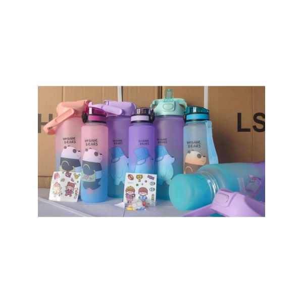 [ BISA COD ] Botol Minum Couple Pasangan we babe Gradasi 2000 ml dan 800 ml Webabe Bear