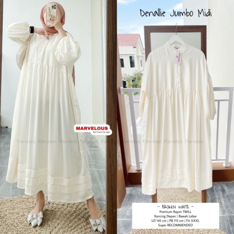 DENALLIE JUMBO MIDI DRESS OROGINAL BY MARVELOUS