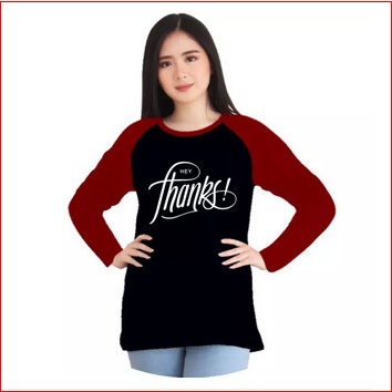 Tshirt Wanita Kaos LENGAN PANJANG / Atasan Wanita / Kaos Oblong / Tumblr Tee / Kaos Polos / Fashion Wanita / Baju Cewe / Polo Shirt / Baju Korea / Baju Bangkok / Kaos Lengan Pendek / Kaos Cewe