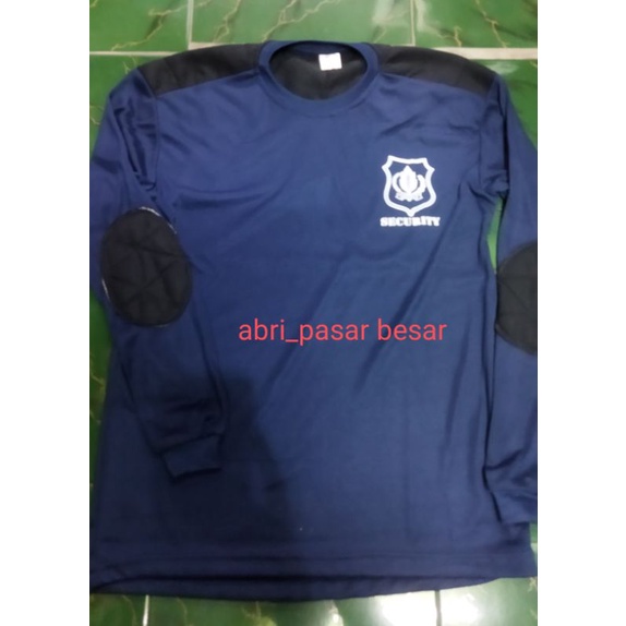 KAOS SECURITY BIRU DONGKER LENGAN PANJANG